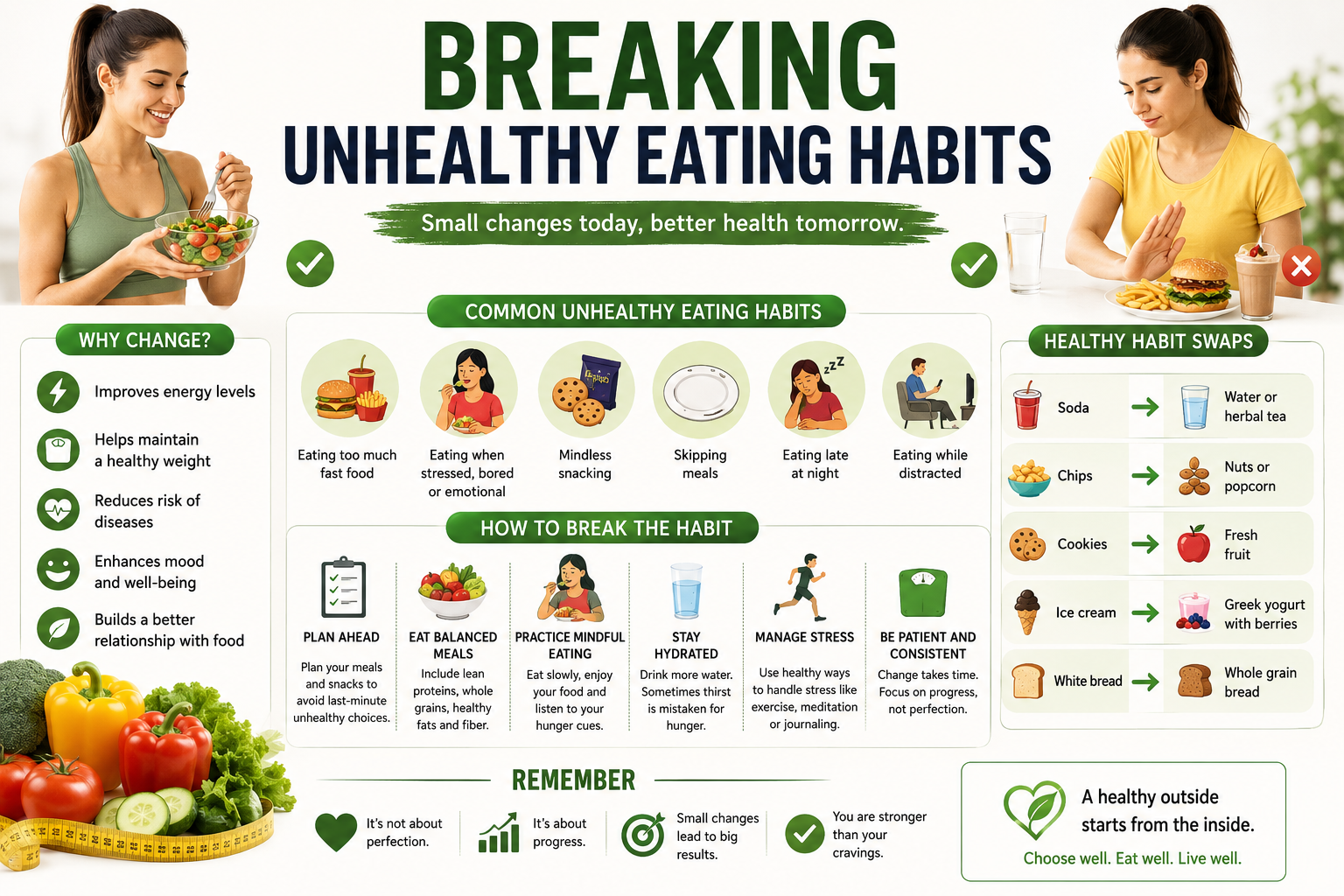 Breaking unhealthy eating habits