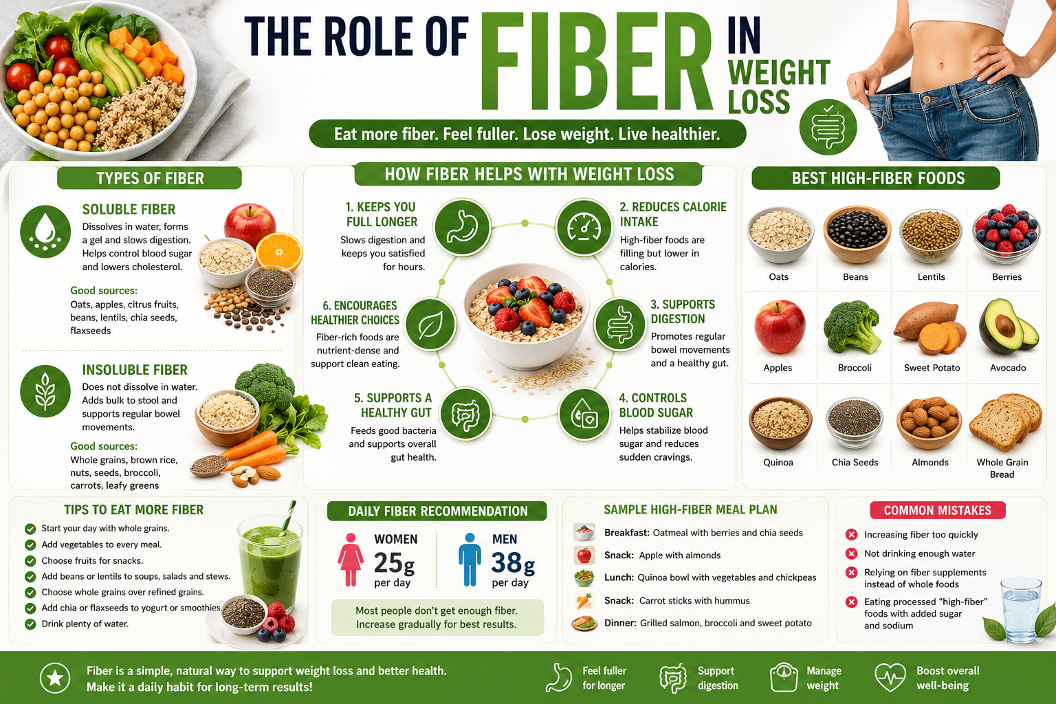 The role of fiber in weight loss