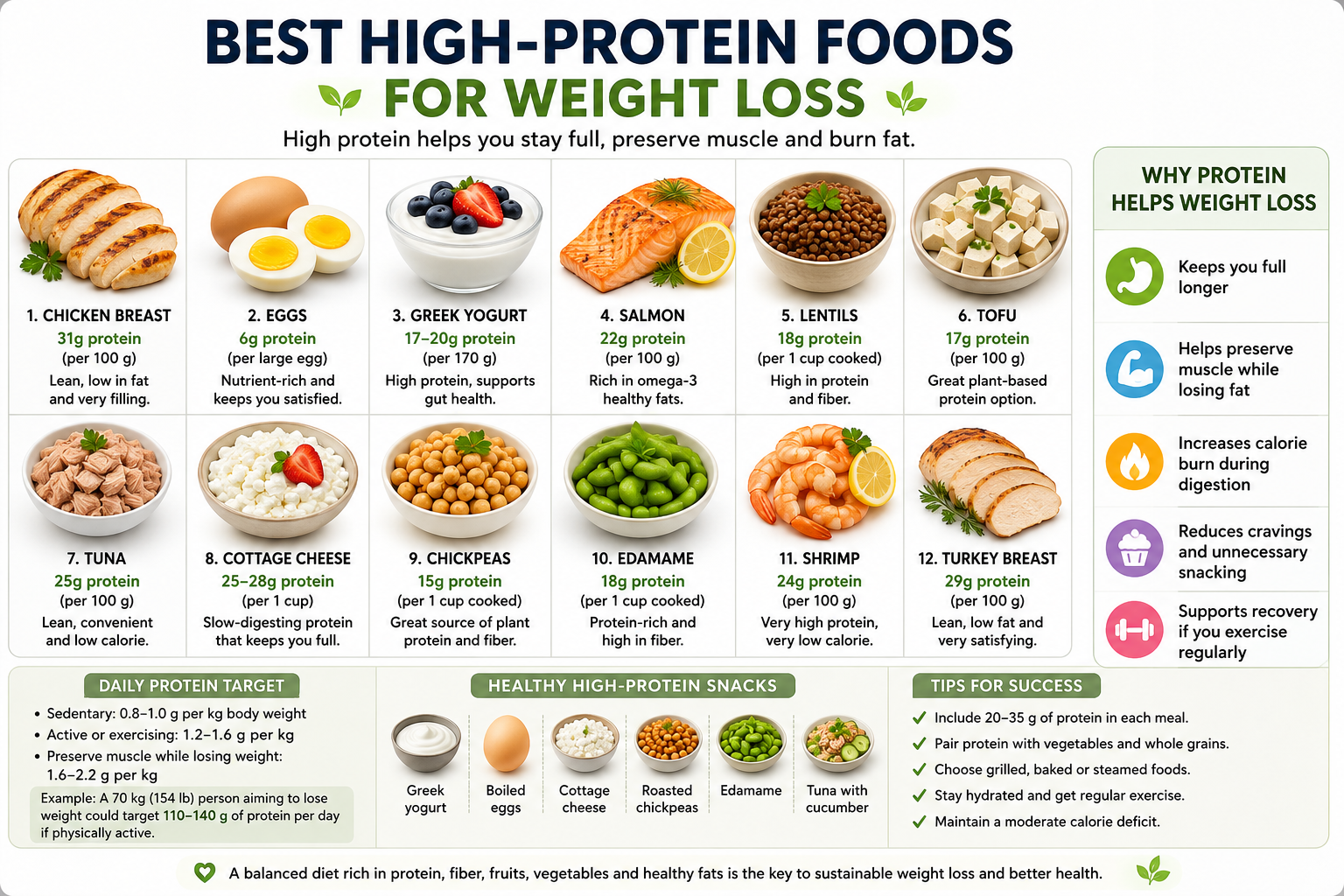 Best High-Protein Foods for Weight Loss