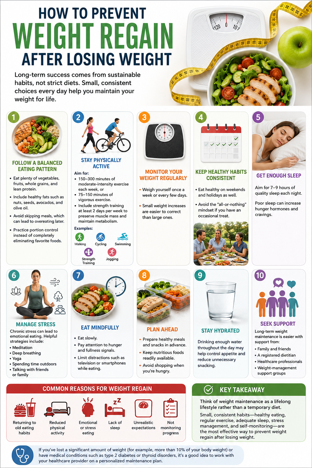 How to Prevent Weight Regain After Losing Weight