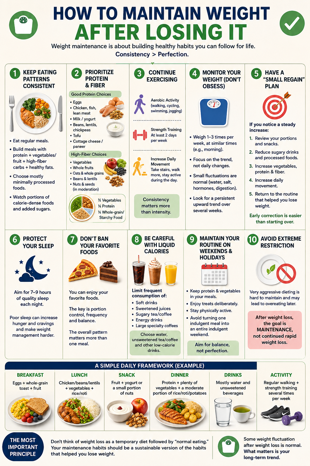 How to Maintain Weight After Losing It