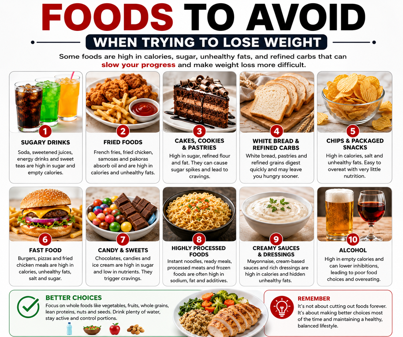 Foods to Avoid When Trying to Lose Weight