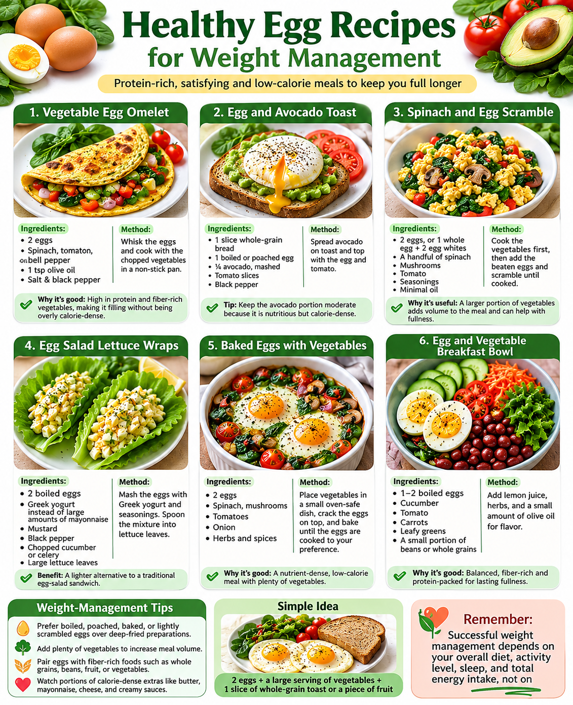 Healthy Egg Recipes for Weight Management