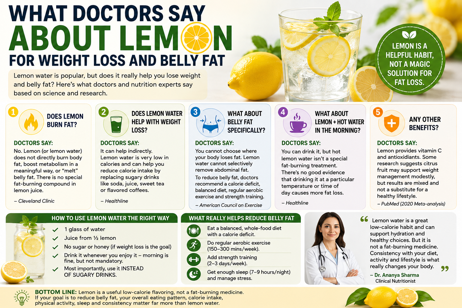 What Doctors Say About Lemon for Weight Loss and Belly Fat