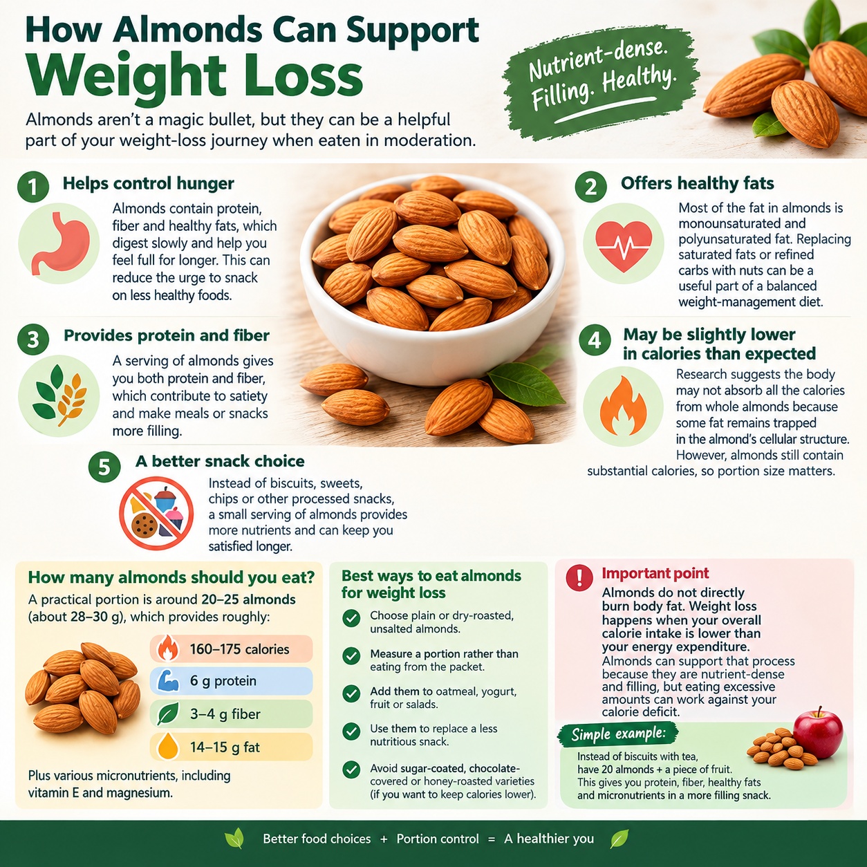 How Almonds Can Support Weight Loss
