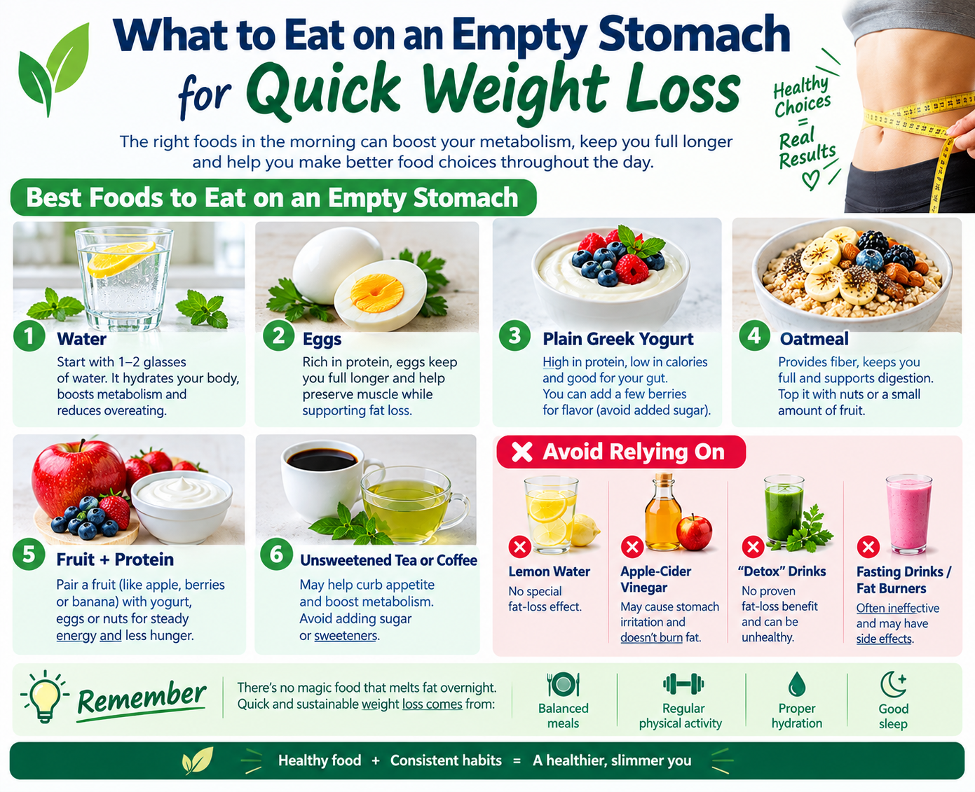 What to Eat on an Empty Stomach for Quick Weight Loss